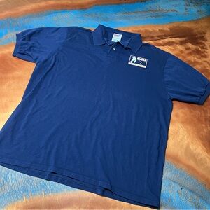 Vintage Hanes Alaska Gold Kings Hockey club Polo Shirt Made in USA